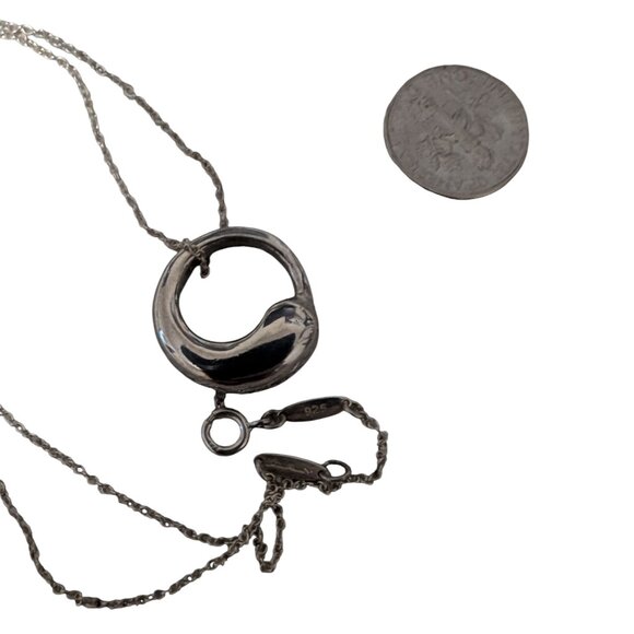 Elsa Peretti Tiffany and Company Eternal circle pendant with chain - Picture 5 of 5
